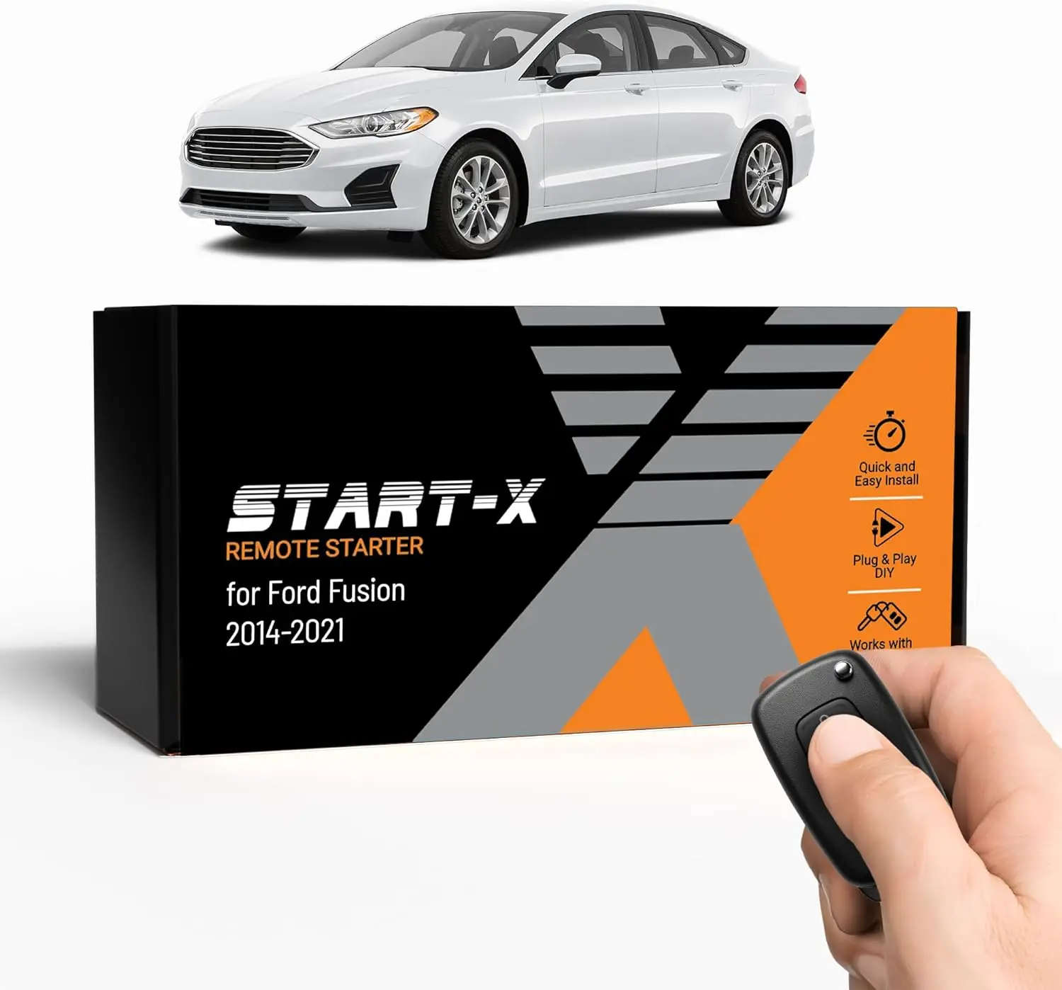 

Комплект дистанционного запуска двигателя для Ford Fusion 2014-2021, с функцией запуска кнопкой и ключом зажигания, Plug & Play, простая установка своими руками