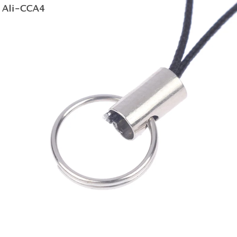 

CCA4-10Pcs/Pack Fashion 5cm Mobile phone Strap Keyring Metal Clasp Rope Keychain Hooks Bag Accessories