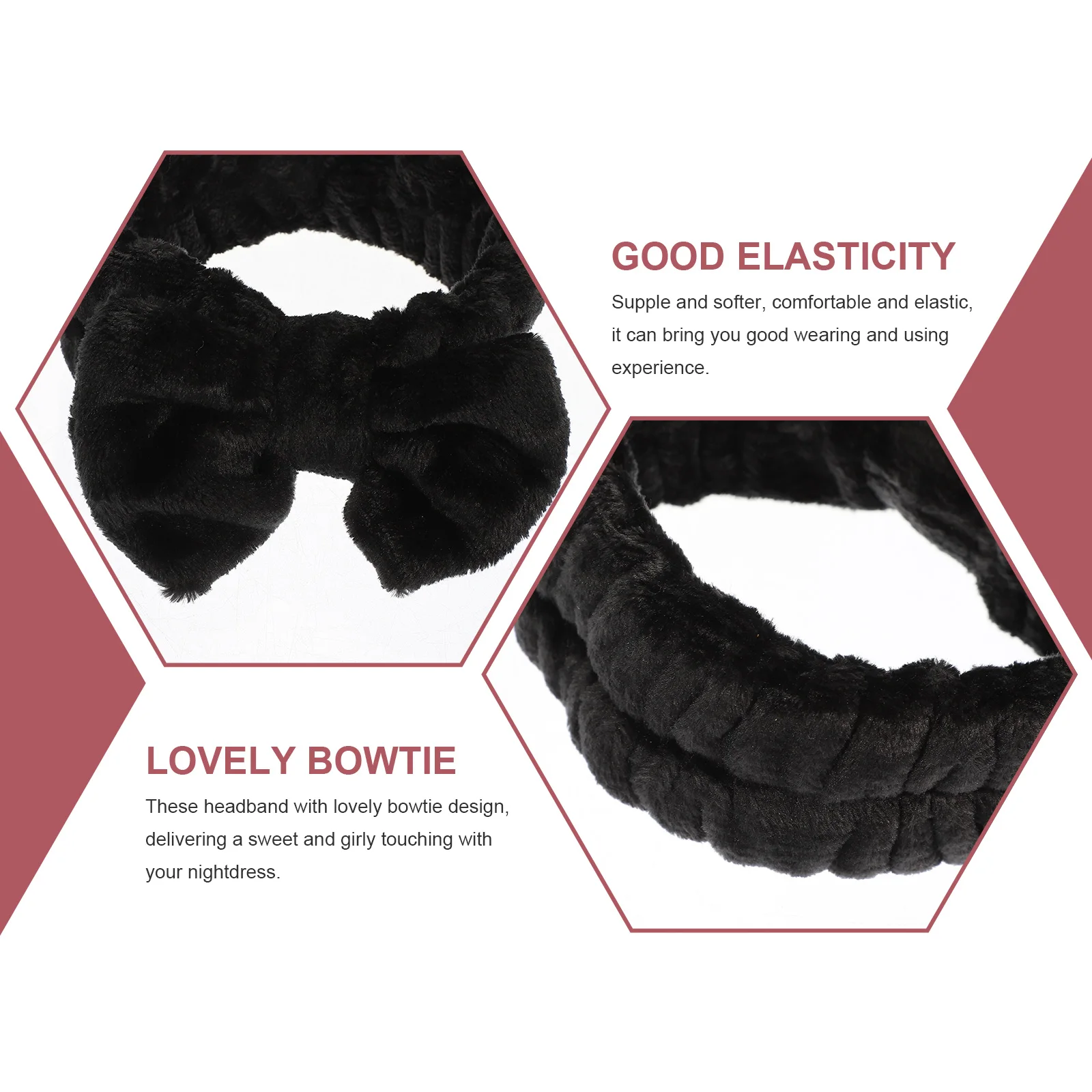 

Face Washing Headbands Women Elastic Wristbands Supple Bowknot Hairbands for Makeup Facial Caring Wide Headbands Stylish Beauty