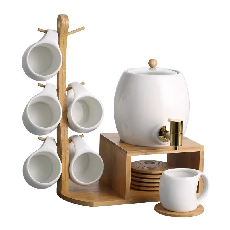 Ceramic kettle, water cup, juice teapot, high temperature resistant large-capacity cup