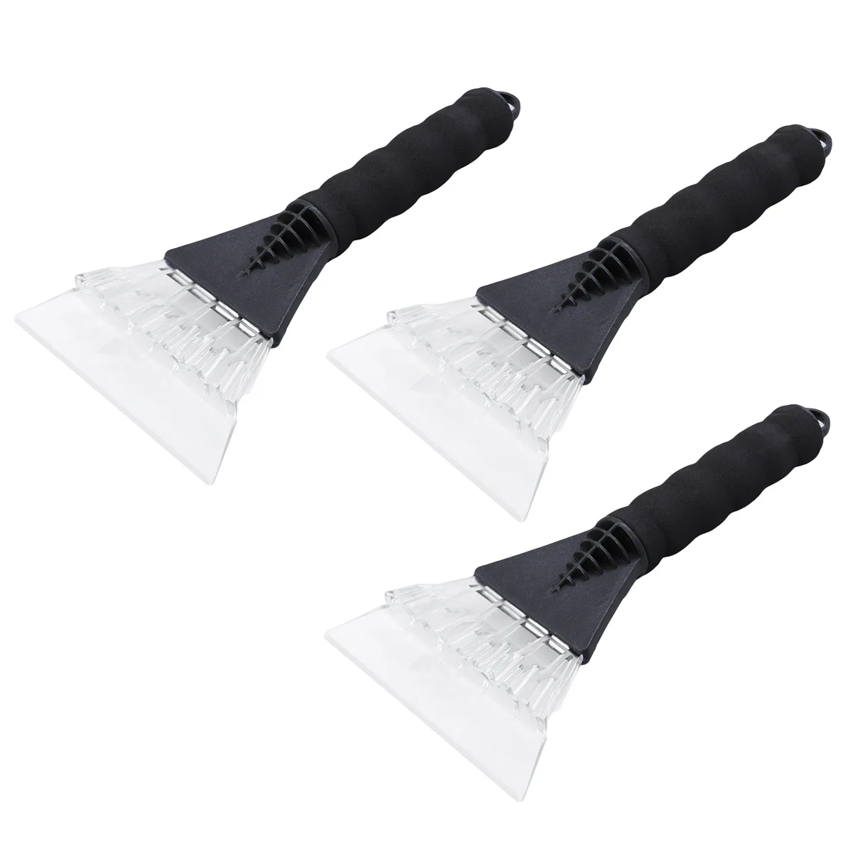 

3Pcs Vehicle Snow Removal Shovel Plastic Ice Scraper Non Slip Rubber Sleeve Car Windshield Defrosting Windshield Snow Shovel