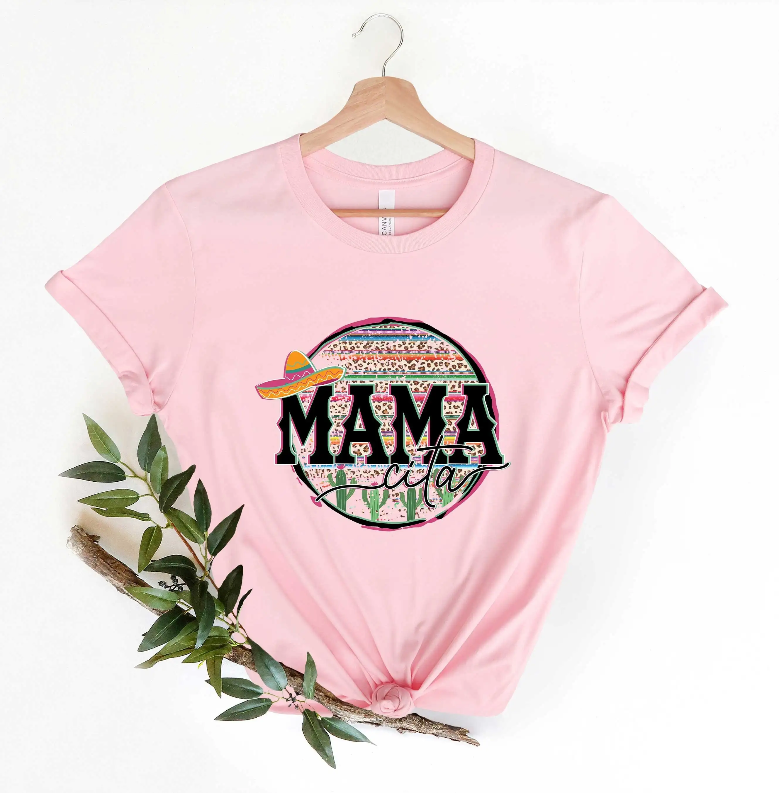 Mamacita T Shirt Hispanic Mom Pregnancy Announcement Fiesta Baby Shower Mama Serape Mother'S Day For