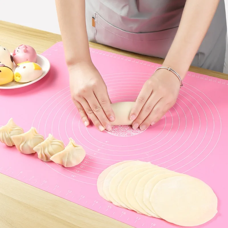 50*40cm Silicone Baking Mat Sheet Large Kneading Pad For Rolling Dough Pizza Dough Non-stick Maker Pastry Kitchen Accessories