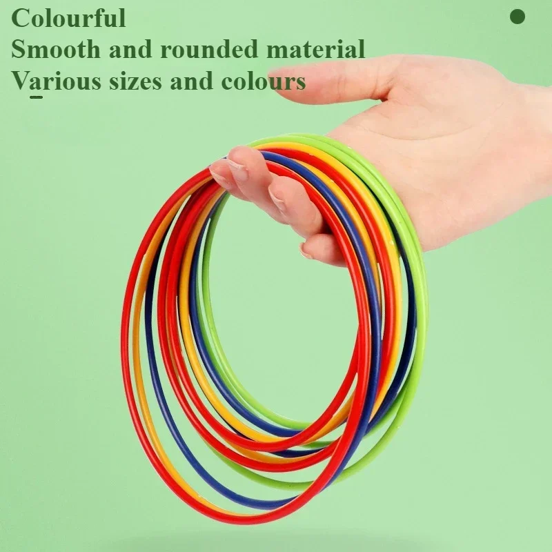 1 set Children's Throwing Lasso Ring Toys Parent-child Interaction Puzzle Lasso Kindergarten Competition Games Gathering Game