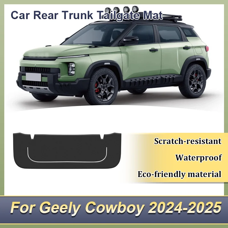 

Задний багажник автомобиля, противоударный коврик для Geely Cowboy 2024-2025, декоративная накладка из искусственной кожи, антигрязный чехол, автоаксессуары