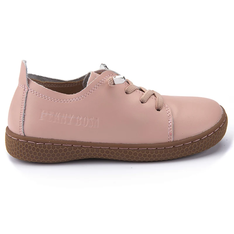 PEKNY BOSA-zapatos de cuero suave para niñas, calzado para la escuela, descalzos, talla 25-35