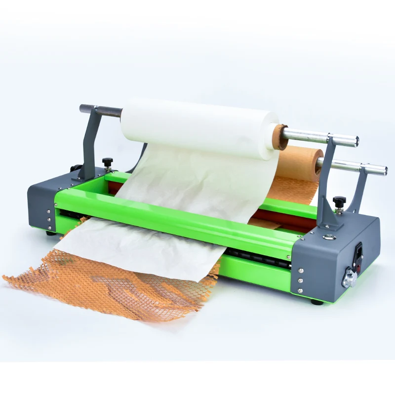 Circular Honeycomb Paper Rewinder Feeder Machine, Degradable Glass Buffer Packaging Paper Making Equipment