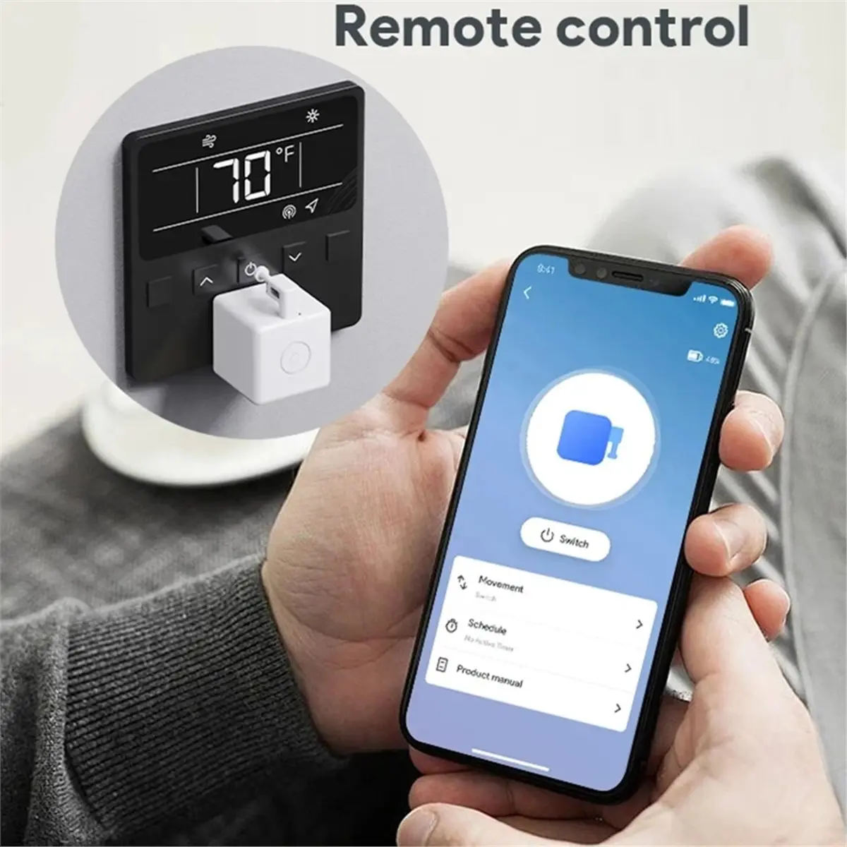 A14G Tuya Smart Touch Finger Robot Chargeable Switch Button Pusher Bot Remote Control App Support Home