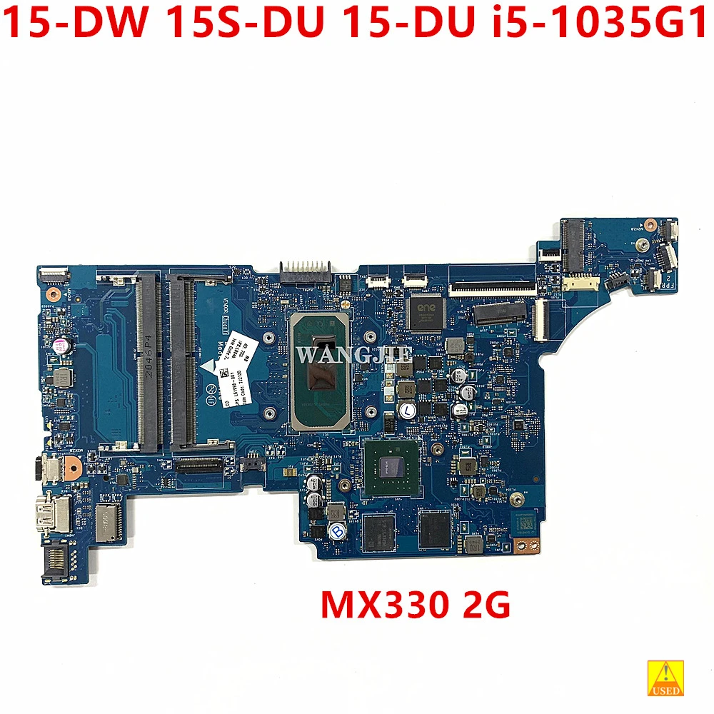 

LA-H328P For HP 15-DW 15S-DU 15-DU Laptop Motherboard 15s-dr2002TX L86467-601 L86467-001 i5-1035G1 CPU+MX330 2G GPU Working