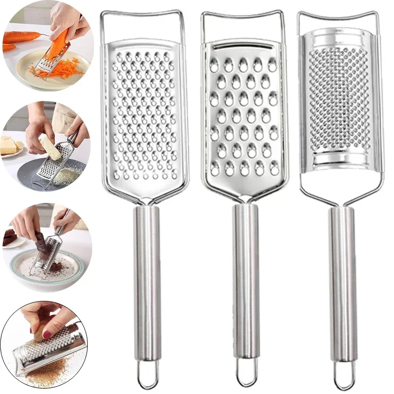 

Cheese Grater Lemon Zester Grater Kitchen Grater Set Stainless Steel for Cheese Spices Ginger Garlic Chocolate Vegetable Fruit