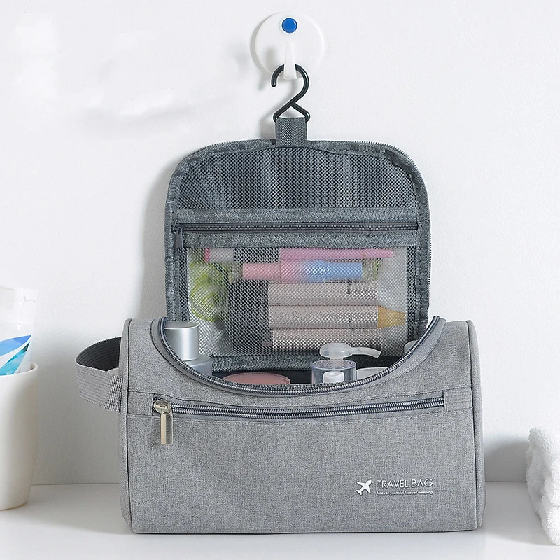 Wasserdichter Haken für Damen, Kosmetiktasche, Reiseveranstalter, Herren-Make-up-Tasche, Make-up-Koffer, Badezimmer-Kulturbeutel, Wasch-Neceser
