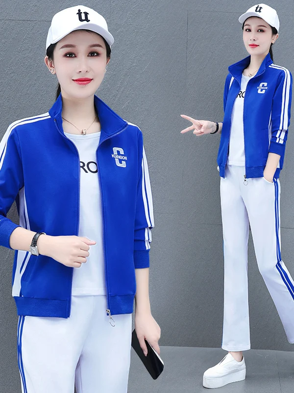 

Элитный хлопковый спортивный костюм для женщин: повседневный комплект из двух предметов с длинными рукавами для танцев и фитнеса, весна-осень