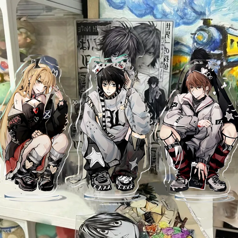 DEATH NOTE Acrylic Stand Figure Yagami Light MisaMisa Anime Peripheral Cute Cartoon Bedroom Living Room Desktop Ornament New