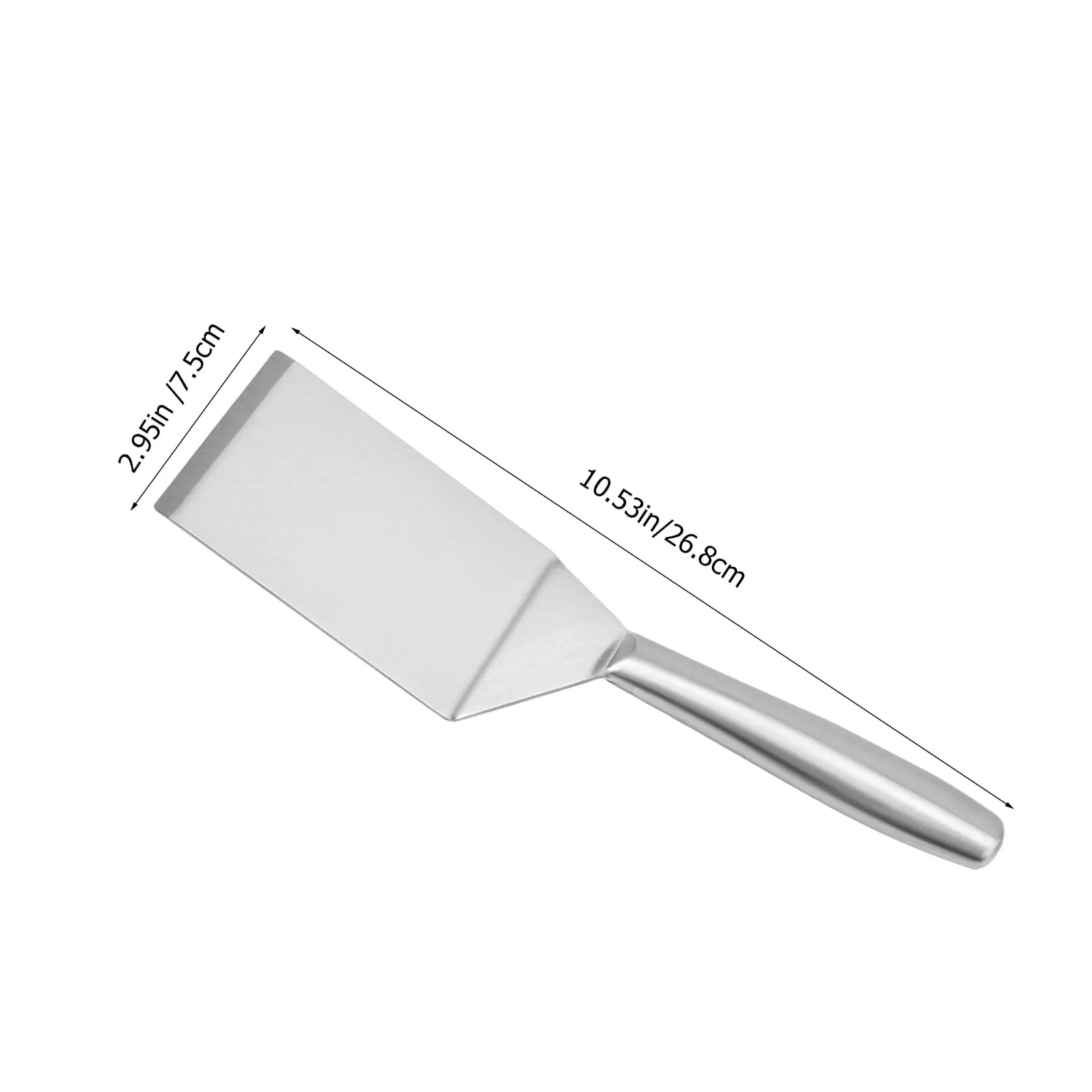 Immagine 4: Spatola per bistecche in acciaio inossidabile Testa curva Design cavo Filtro olio Friggere Strumento di cottura Gadget da cucina resistente al calore