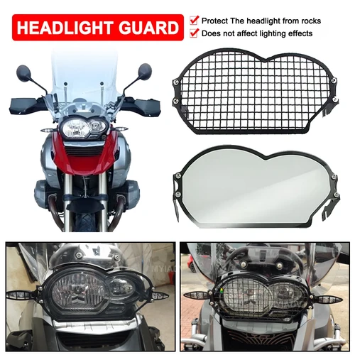 Protector de faros para motocicleta gs 1200, rejilla para BMW R1200GS Adventure r1200gs 2004-2012 R 1200GS ADV, protección de faros