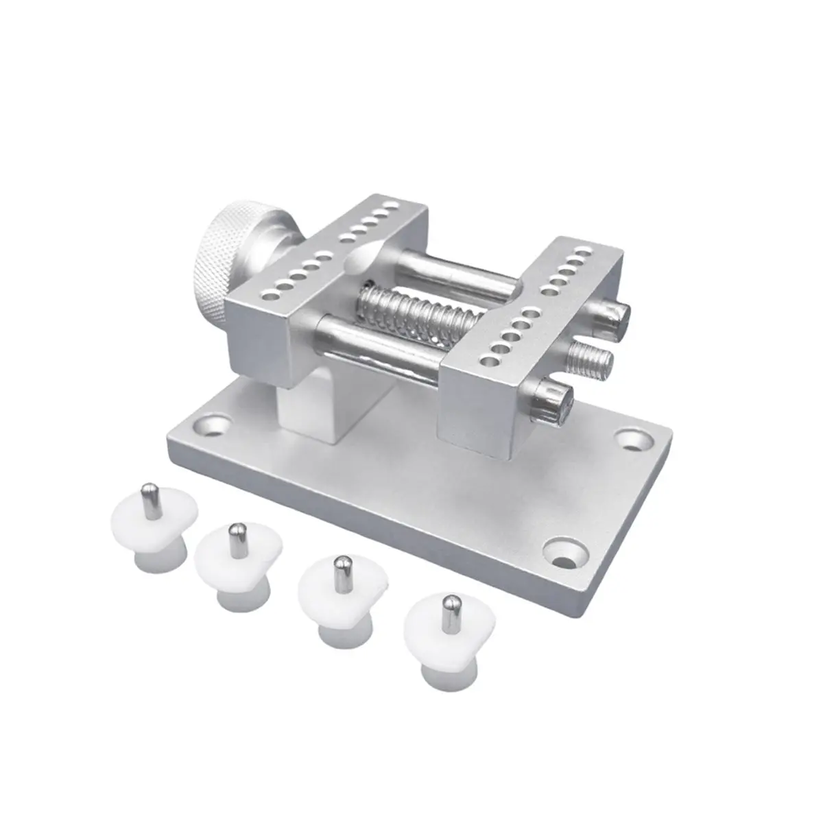 

Adjustable Watch Case Holder Metal Watch Strap Remover Base Movement Watch Repair CIlluminator Aluminum Alloy