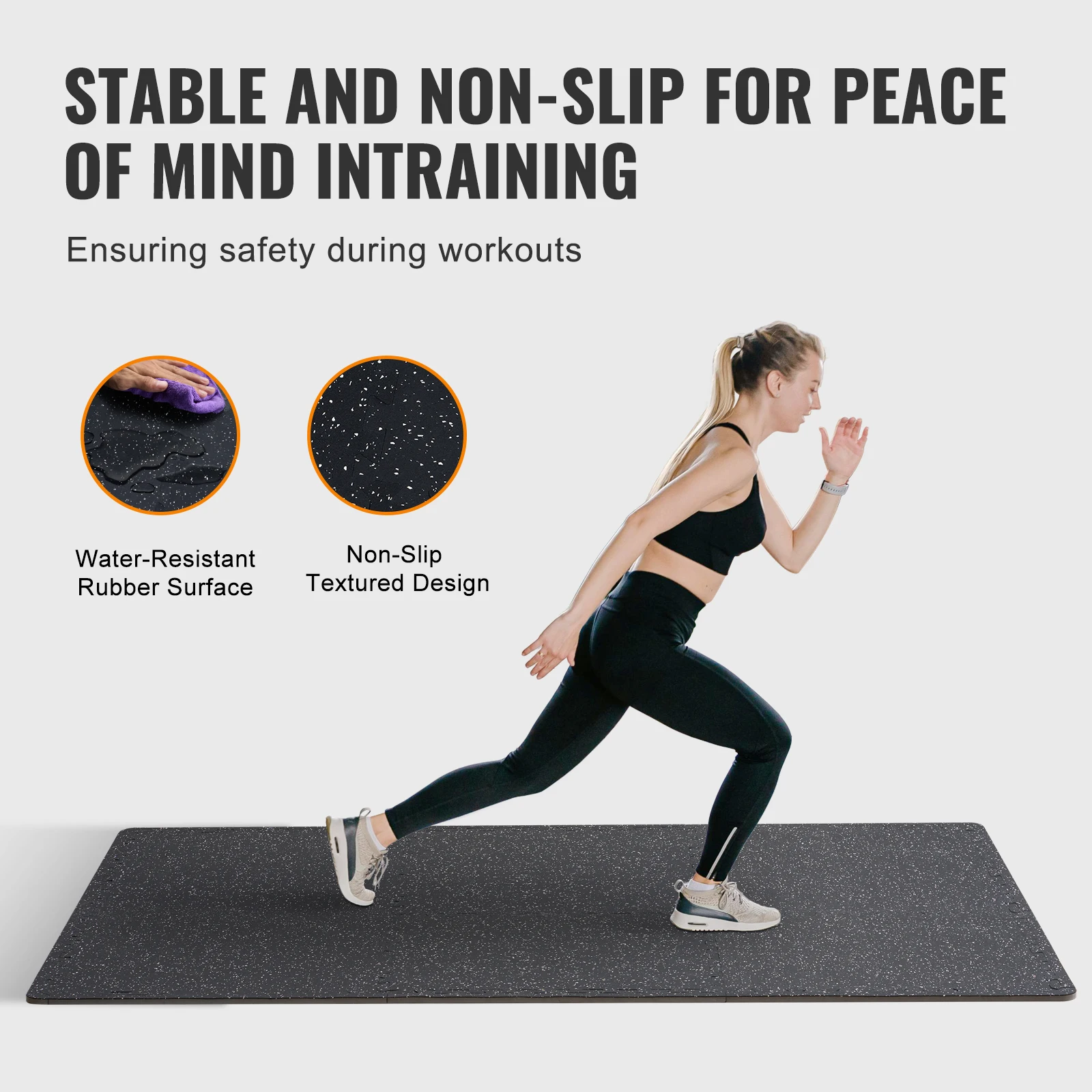 VEVOR Tapis Puzzle Emboîtable - Home Gym Rubber Flooring avis et prix