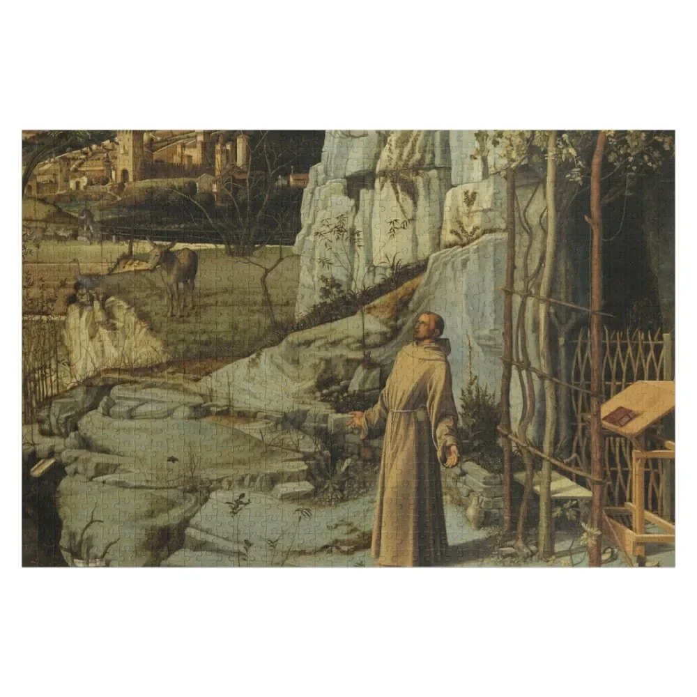 

Giovanni Bellini - St. Francis in the Desert Jigsaw Puzzle Woods For Adults Personalized Photo Gift Name Wooden Toy Puzzle