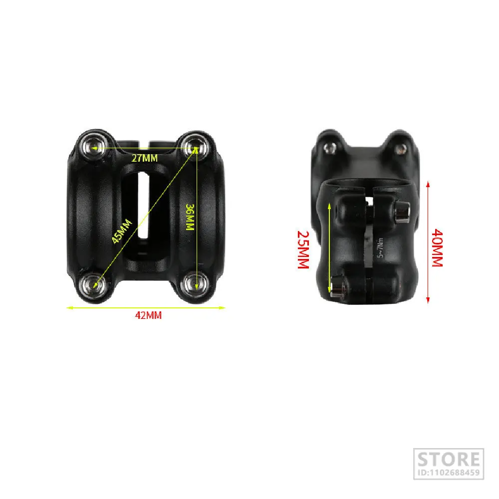 UNO Aluminum MTB Bicycle Stem 28.6*31.8mm 60-130mm +/- 7/17Degree Ultralight Handlebar Matt Bike Accessories