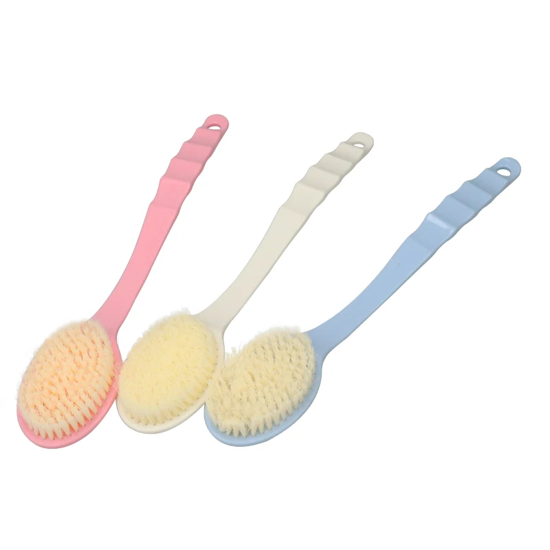 Bath Brush Back Body Bath Shower Sponge Scrubber Brushes With Handle Exfoliating Scrub Skin Massager Exfoliation Bathroom Brush