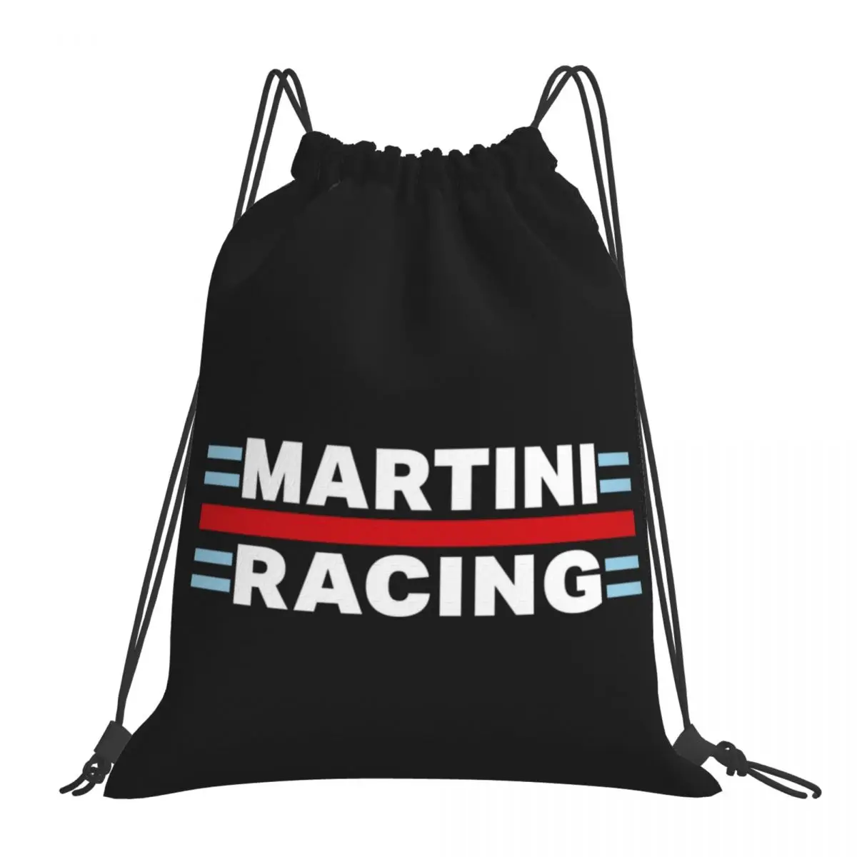 Martini Racing Backpacks Multi-function Drawstring Bags Drawstring Bundle Pocket Sports Bag Book Bags For Travel Students