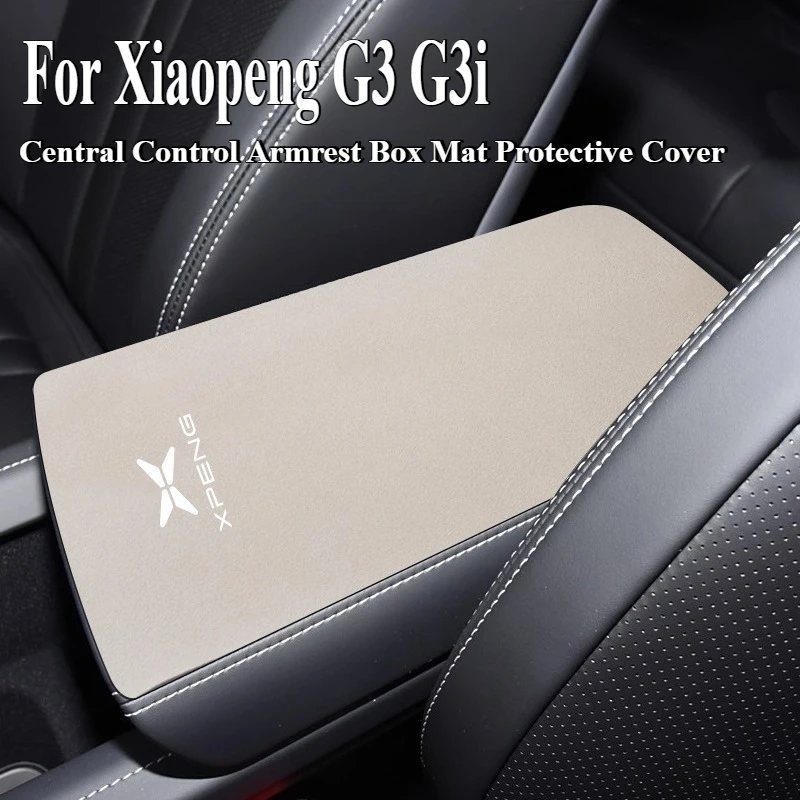 

Для Xpeng Xiaopeng G3 G3i 2019-2022 замшевый коврик для подлокотника с центральным управлением, защитный чехол, аксессуар для украшения интерьера автомобиля