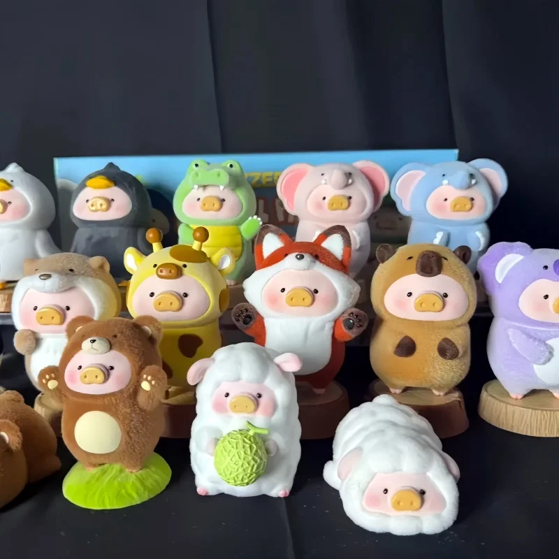 

New Hot Original Lulu The Piggy Stay With You Series & Animal Party Series Blind Box Toy Canned Pig Elephant Model Birthday Gift