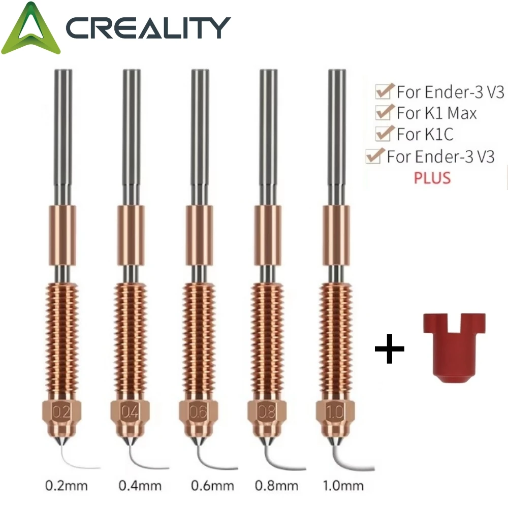 Creality K1C_K1 Max_Ender-3 V3 Jednorożec Zestaw dyszy szybkiej wymiany Szybka instalacja Druk o wysokim przepływie Ulepszony materiał