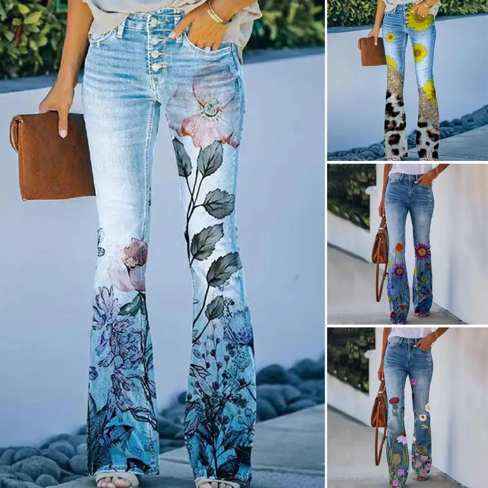 

Women Summer Spring Soft Trousers Full Length Vintage Multi Buttons High Waist Straight Wide Leg Women Pants Daily Clothes 30