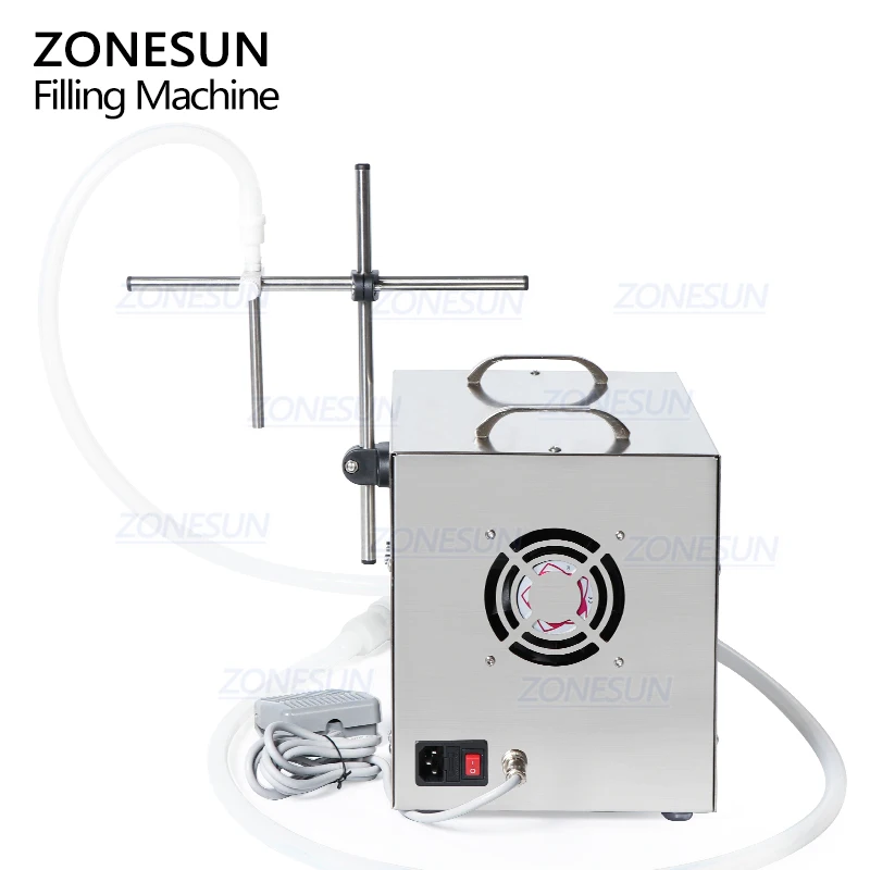 ZONESUN ZS-GEL80 Semi Automatic Peristaltic Pump Detergent Eye Dropper Gel Juice Hand Sanitizer Thick Liquid Filling Machine