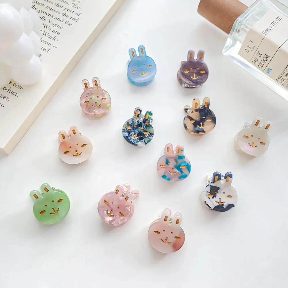 

Hair Clip Rabbit Hair Claw Small Multicolor Hair Ornaments Mini Hair Claw Hair Accessories Acetic Acid Hair Crab Clip Girls