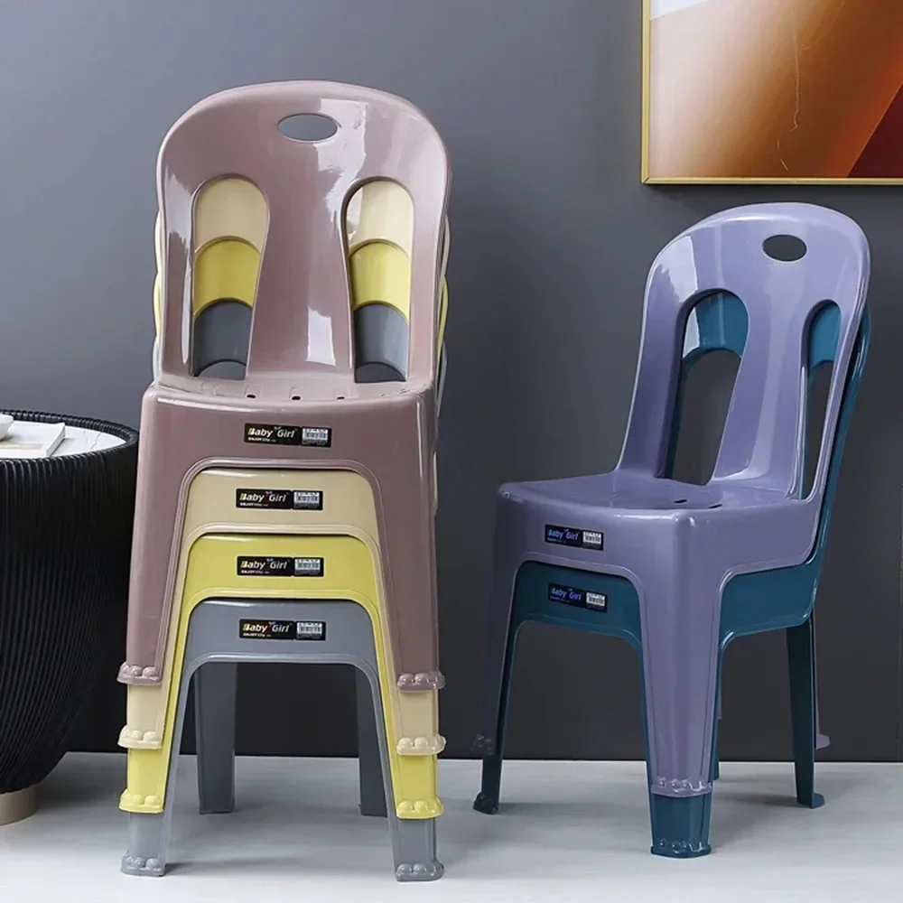 

z Minimalist Classics Plastic Dining Chair Kitchen Outdoor Garden Lounge Chair Postmodern Silla Comedor Furniture