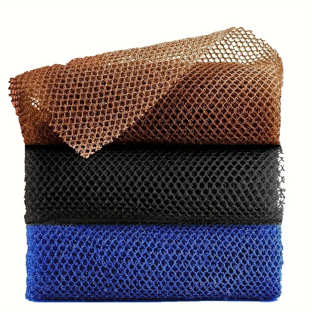 Peeling Banyo Süngeri, Derin Temizlik için Afrika Net Uzun Örgü Duş Süngeri - Pürüzsüz Ciltler için Vücut Peelingi, Hızlı Kuruyan, Yumuşak, Ma