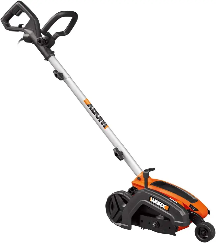 WORX WG896 12 Amp 7.5 Inch Electric Lawn Edger & Trencher, Orange and Black