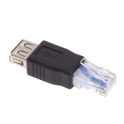 USB to RJ45 Adapter USB 2.0 Female to RJ45 Male Crystal Ethernet Adapter