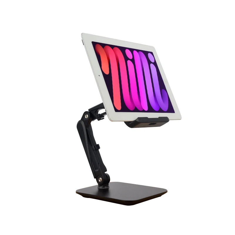 Foldable Tablet Stand Three Shaft Design Multi Angle Adjustable Tablet Support for Drawing Gaming Desk Aluminum Phone Holder