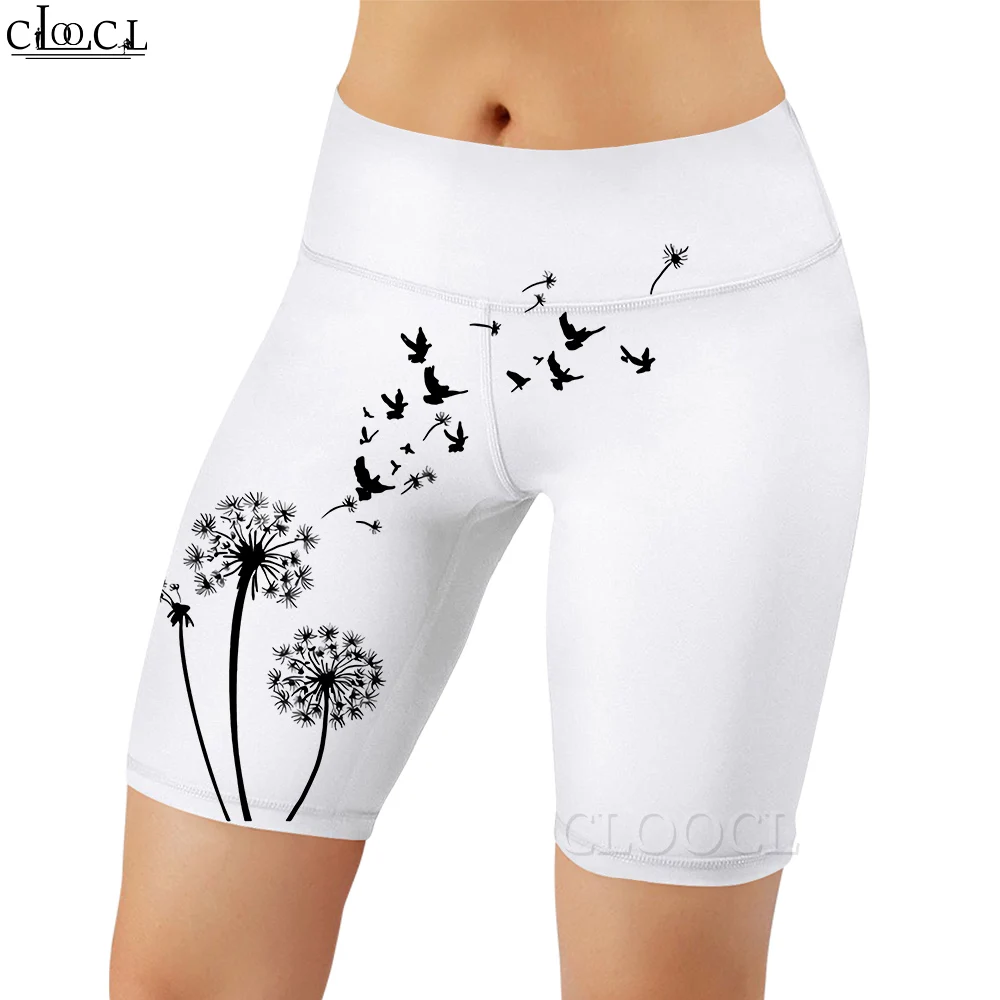 CLOOCL Women Legging Retro Geometric Pattern 3D Printed Shorts Pants for Female High Waist Knee-Length Pants Summer Shorts 2022