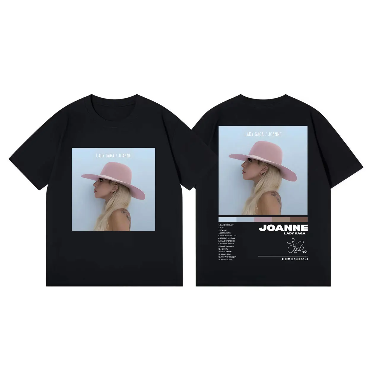 

Singer Lady Gaga Album Cover Print T-shirts Men Women Fashion Aesthetic Short Sleeve T Shirt Summer Casual Loose Cotton T-shirt