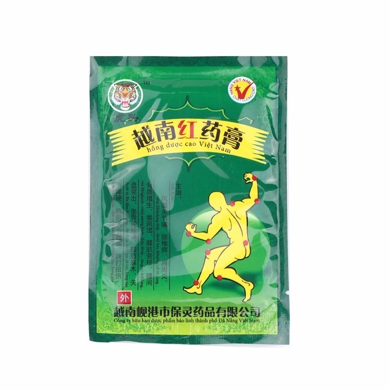 104pcs/13 Bags Vietnam Red Tiger Balm Plaster Pain Stiff Shoulders Muscular Warming Patch Long Lasting Patch Health Care Product