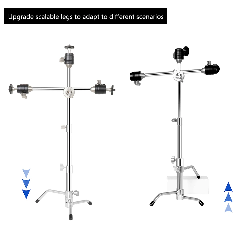 SH 31x18.5x7cm Adjustable C-stand Three-position Tripod Multi-functional Universal Lamp Stand Suitable For Live Broadcast Light