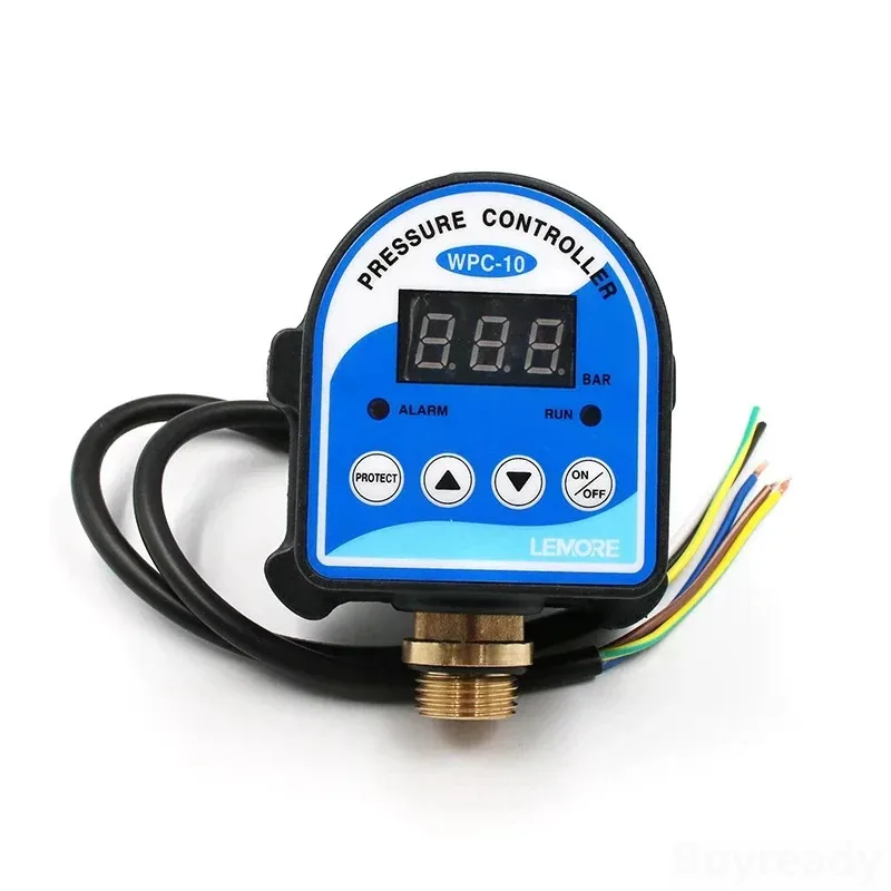 WPC-10 Air Compressor Oil Water Pump WPC 10 Russian Pressure Control Switch Eletronic Sensor With Adapter Digital LED Display