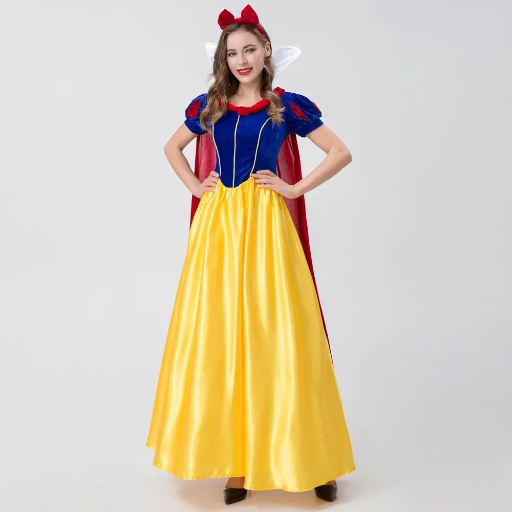 Sexy Adult Anime Snow White Princess Fancy Dress Halloween Christmas Carnival Party Cartoon Fairy Tale Queen Cosplay Costume