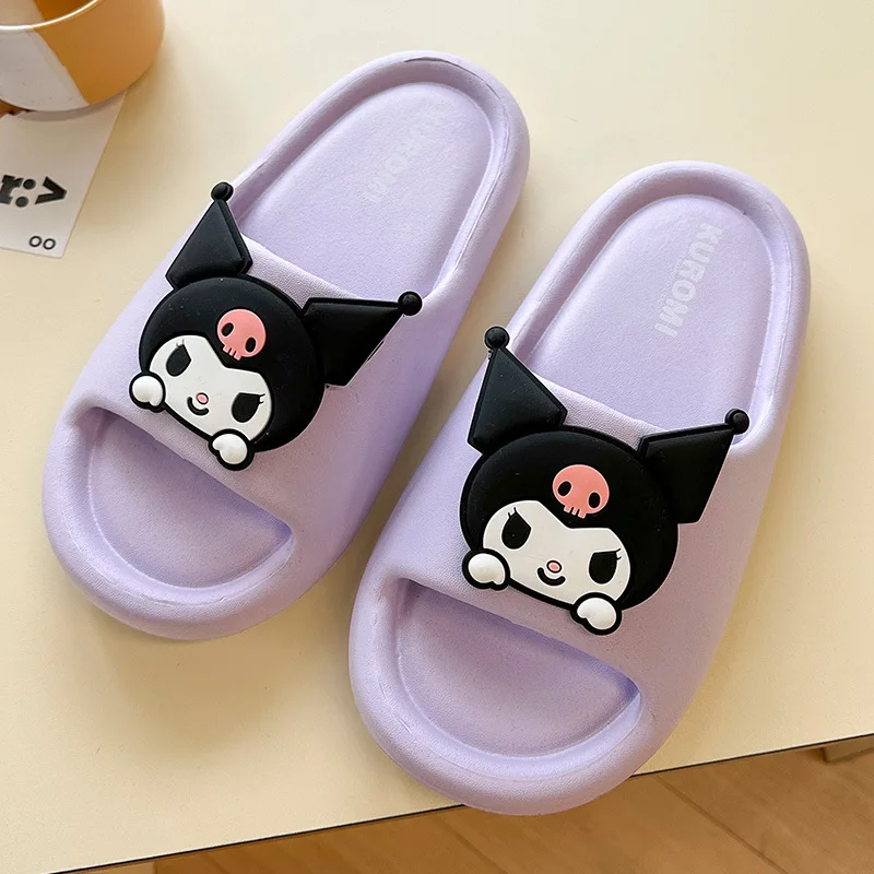 

Sanrio Slippers Kawaii Anime Cinnamoroll My Melody Home Non-Slip Shoes Cute Cartoon Kuromi Sandal Toys for Girls Boys