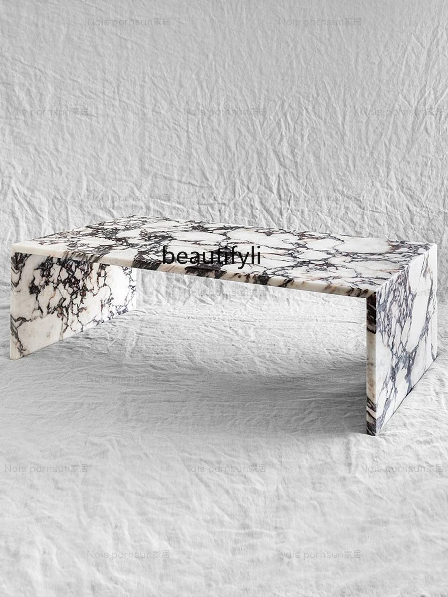 

zqMinimalist Marble Creative Coffee Table Model Room Coffee Table Customization