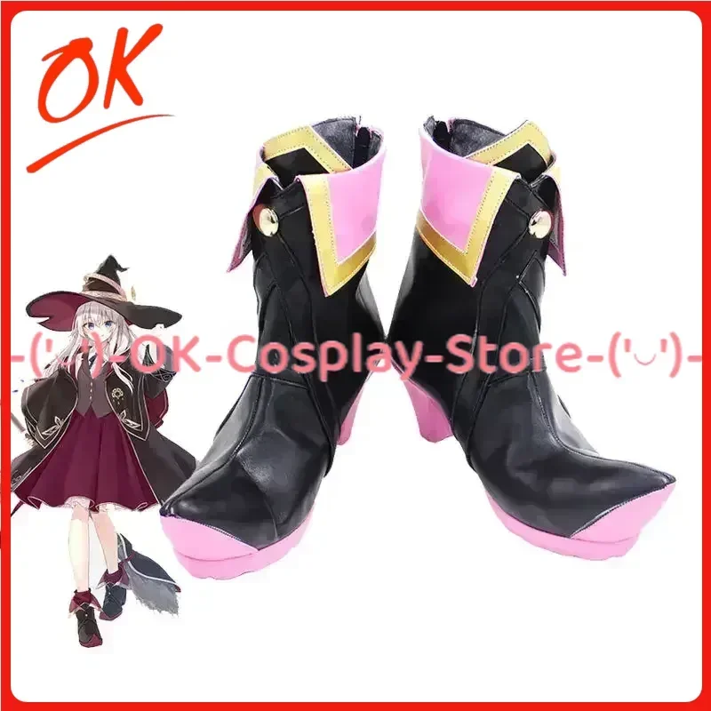 

[Customized] Ashen witch Elaina Cosplay Shoes Anime Game Roleplay Costume Prop Halloween Carnival Holiday Party PU Leather Boots