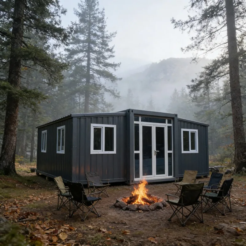 

20ft 40ft Expandable Container House 2-4 Bedroom Prefab Villa Foldable Luxury Mobile Home Waterproof Steel Quick Build for Livin
