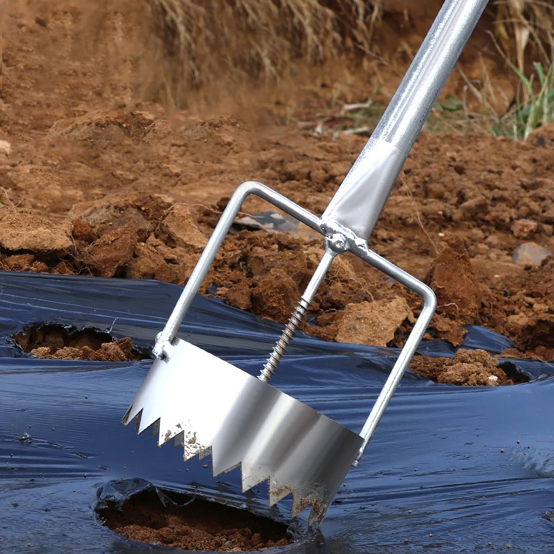 1 قطعة المعادن دائم الدفيئة فيلم الناخس بسيط البستنة أداة مجموعة البلاستيك فيلم أداة ثقب لصيانة الدفيئة