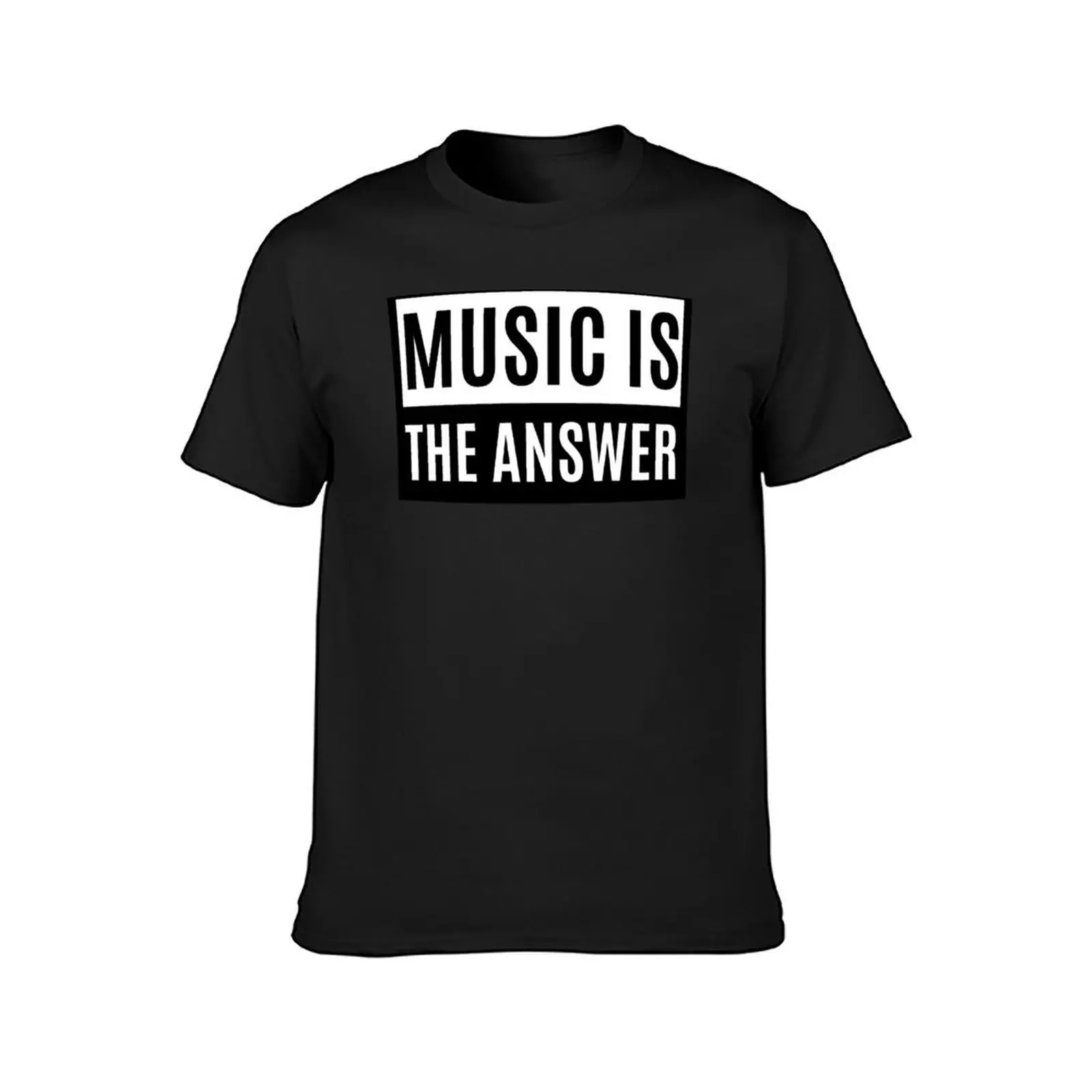 Music Is The Answer T-Shirt shirts graphic tees anime black t-shirts for men