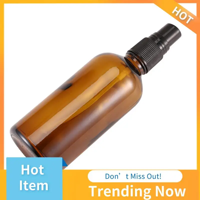 

BBNV-Amber Glass Spray Bottle With Black ATOMISER Sprays,Refillable Container For Essential Oil / Aromatherapy Use