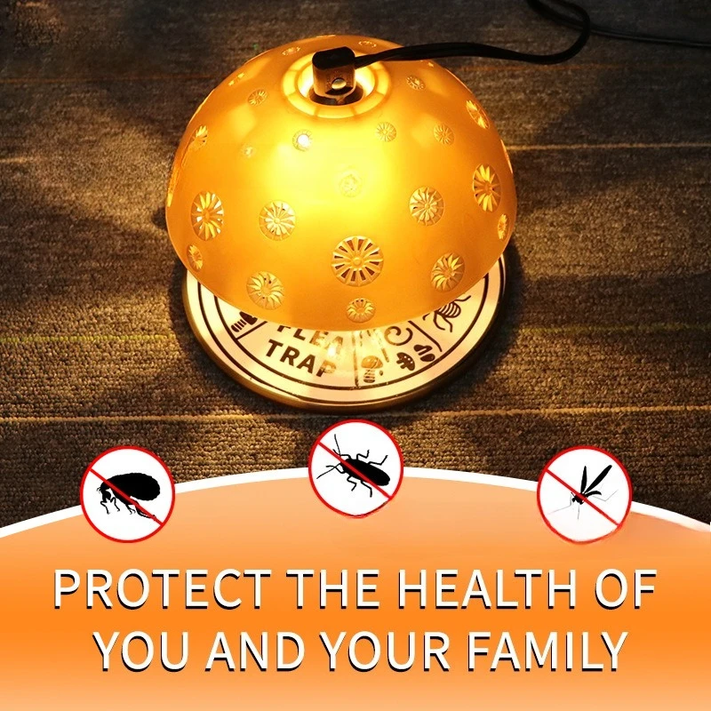 

Mushroom flea trap lamp insect trap household mosquito flea sticky trap jump